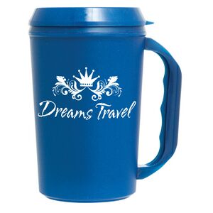 22 Oz. Insulated Travel Mug w/ Drink Thru Lid