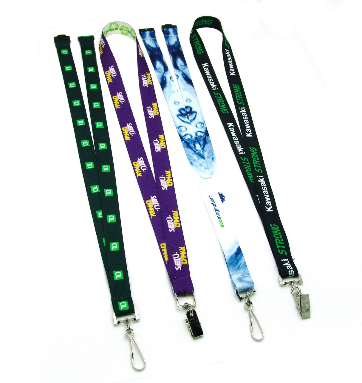 3/4" Digitally Sublimated Recycled Lanyard w/ Sew on Breakaway