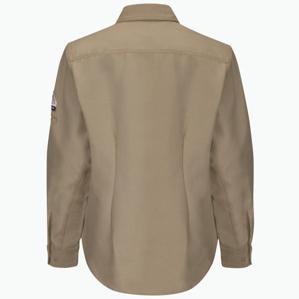 Khaki Beige Blank Back View