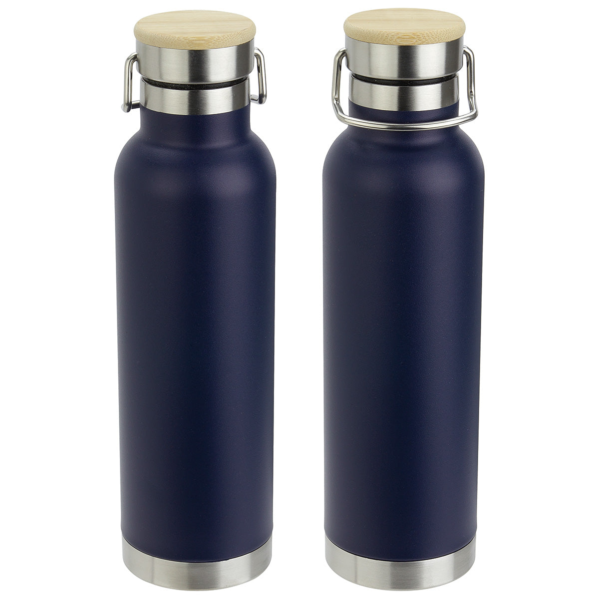 Cusano 22 oz Vacuum Insulated Stainless Steel Bottle with Bamboo Cap