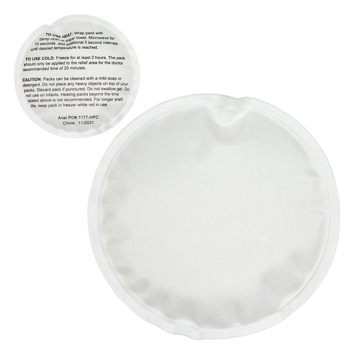 Round Nylon-Covered Hot/Cold Pack
