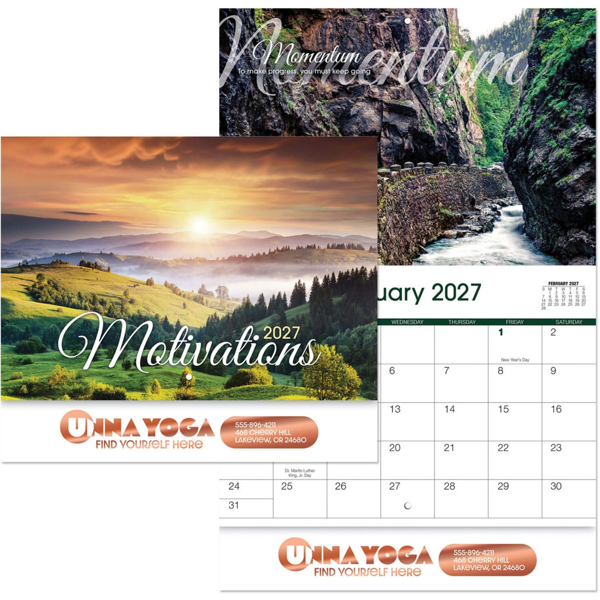 Motivations Stapled Wall Calendar