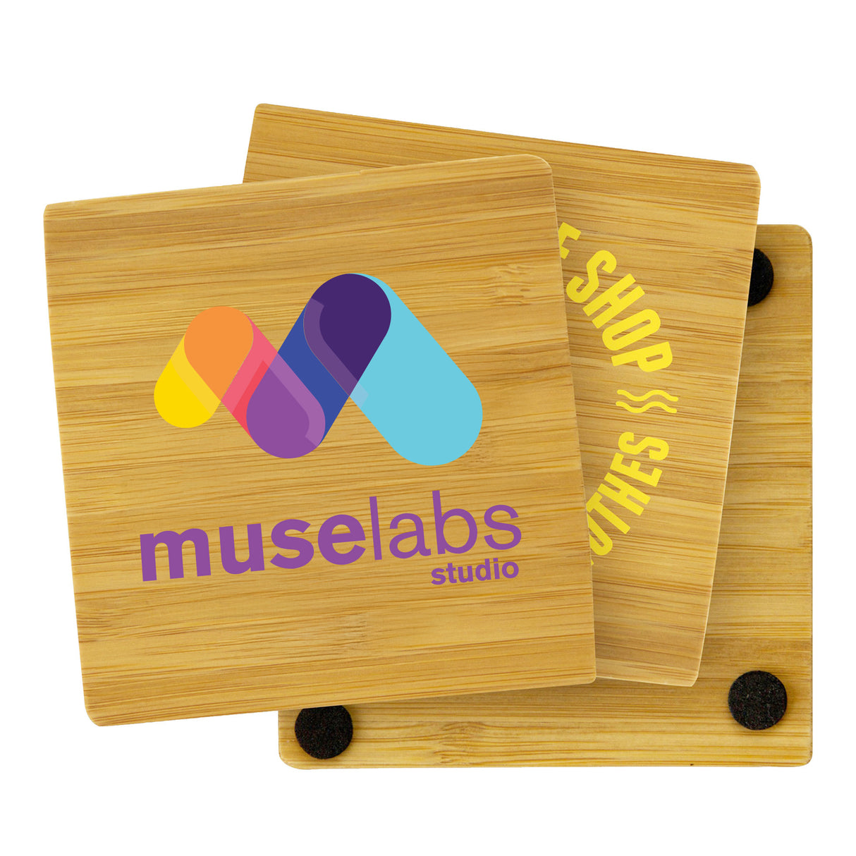 3.75" x 3.75" Bamboo Coaster