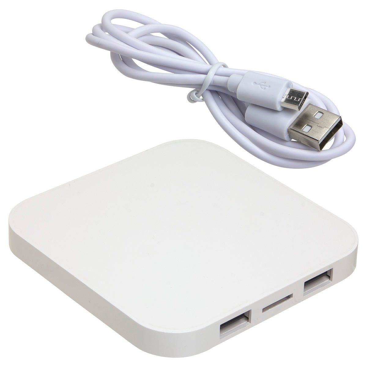 Power Deck Wireless Charger with Dual USB Ports