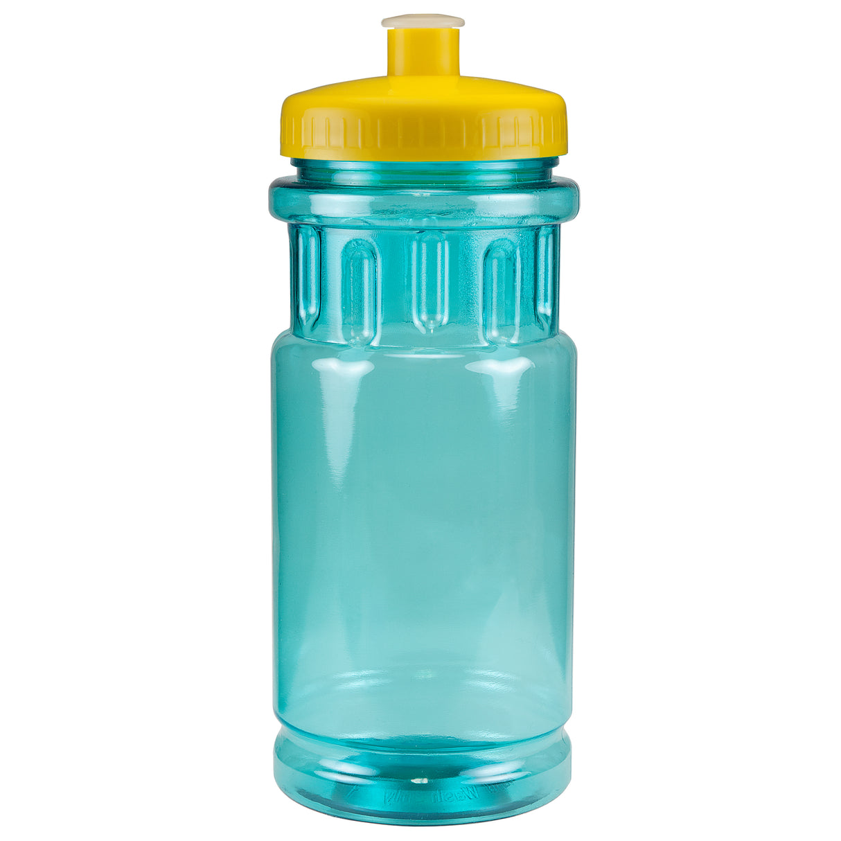 Translucent Aqua Blue/Yellow Lid