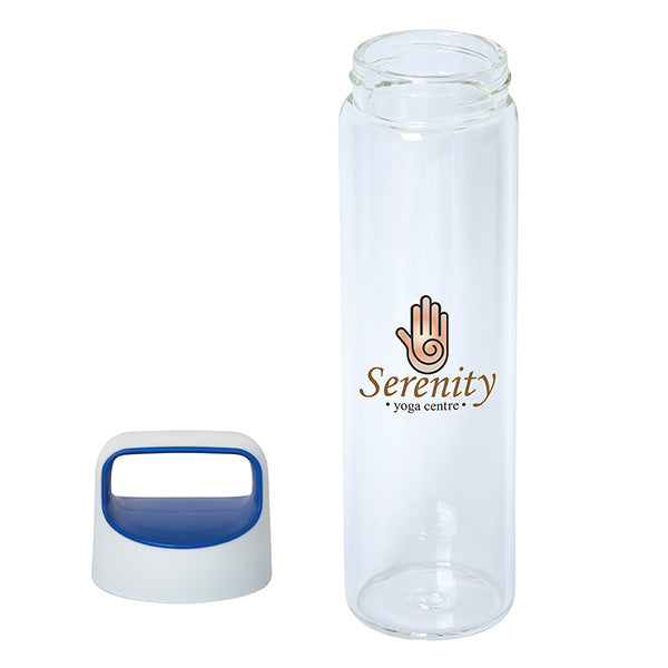 600 Ml. (20 Fl. Oz.) Glass Water Bottle