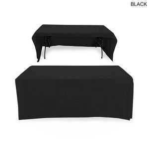 72 Hr Fast Ship - Polycotton Twill Table Throw for 6' Table, Drape style, 3 sided, Open Back