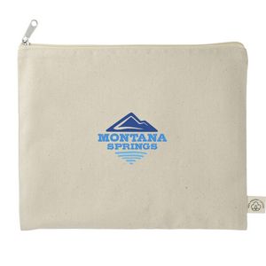 Organic 8oz Cotton Flat Travel Pouch