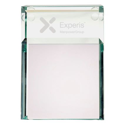 Atrium Glass Message Pad Holder