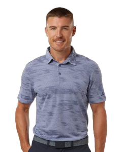 Adidas® Ultimate365 Textured Striped Polo Shirt
