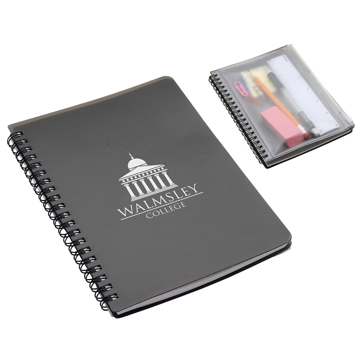 Hardcover Notebook with Pouch