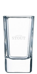 Contemporary Shot 2.75oz glass - Etched