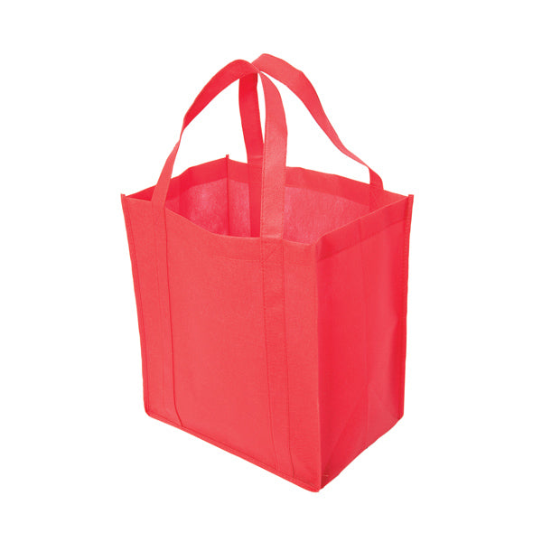 Non Woven Tote: 12" W x 13" H x 8" D