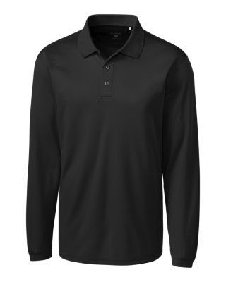 Clique Ice Pique Mens Long Sleeve Tech Polo