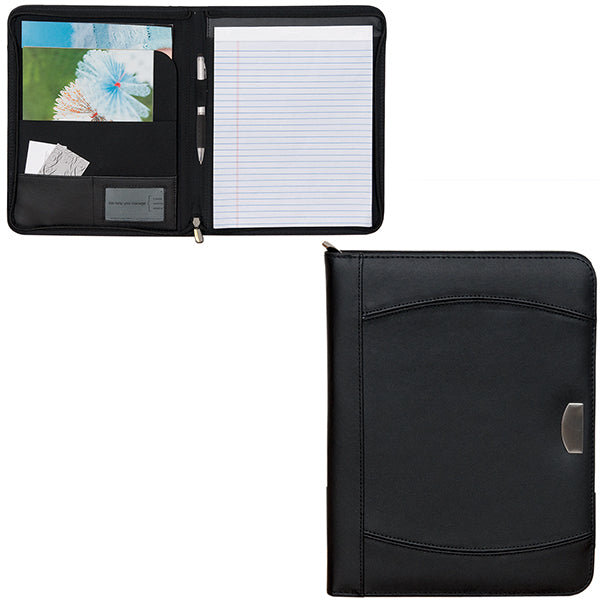 000016 Black Zippered Notebook Portfolio