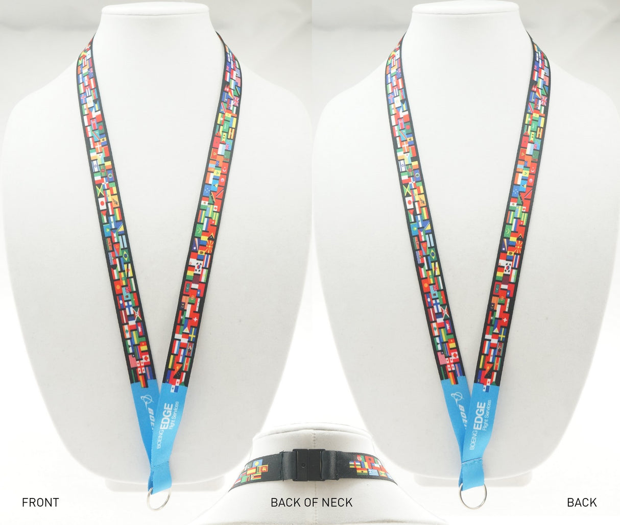 3/4" Digitally Sublimated Lanyard w/ Sew on Breakaway