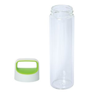 Lime Green/White lid/Glass bottle