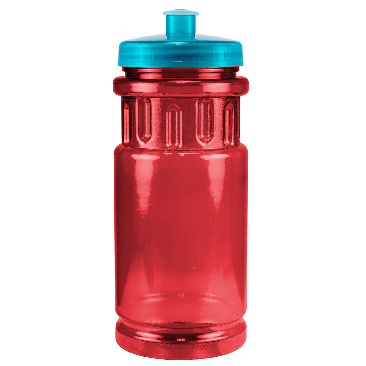 Translucent Red/Translucent Aqua Blue Lid