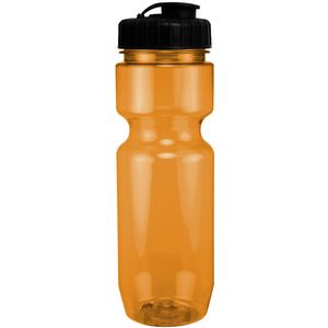 Translucent Orange/Black Lid Blank