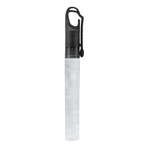 "SprayClip" 10 ml. Antibacterial Hand Sanitizer Spray Pump Bottle with Carabiner Clip Cap