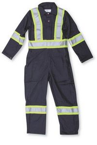Reflective Navy Blue Safety Coverall