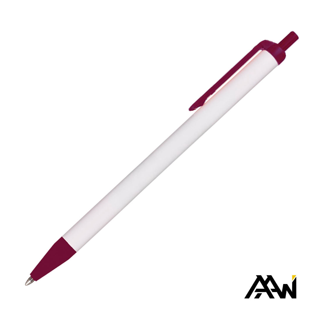 White / Matte Maroon (Blank)