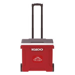Igloo Latitude 30qt Roller Cooler, red