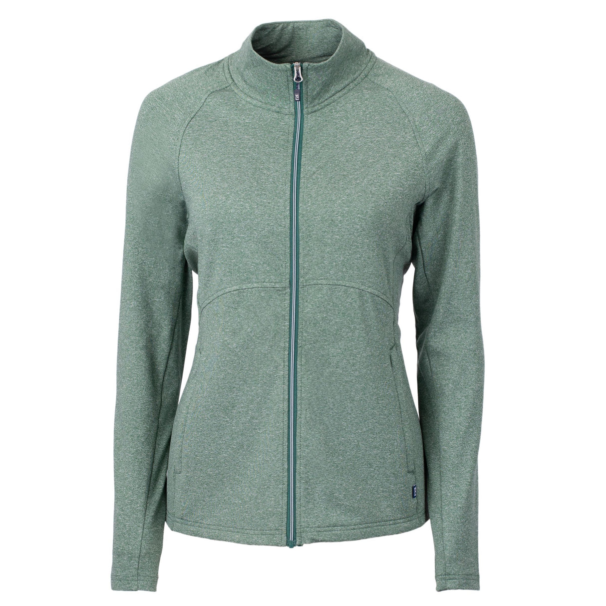 Cutter & Buck Adapt Eco Knit Heather Recycled Womens Full Zip