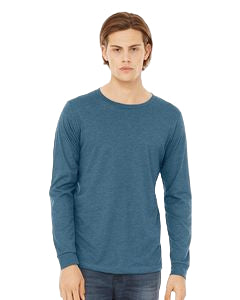 000037 Bella + Canvas® Heather CVC Long Sleeve Tee
