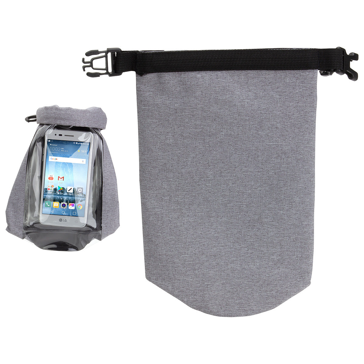 2-Liter Waterproof Gear Bag with Touch-Thru Phone Pocket