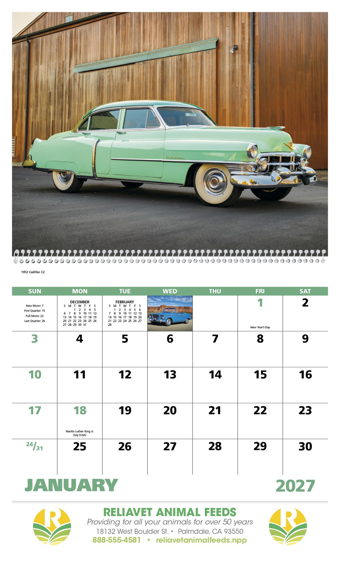 Good Value Classic Autos - Spiral Calendar open image