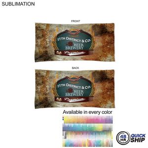 48Hr Quick Ship - Absorbent Microfiber Dri-Lite Terry Beach, Travel Towel, 22x44, Sublimated