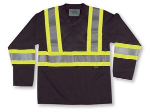 Black Popular Mesh Safety Shirt