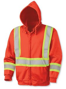 Orange FR Treated Cotton Hoodie