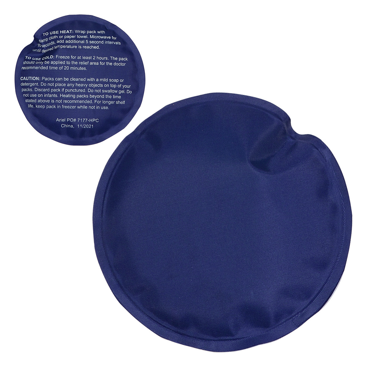 Round Nylon-Covered Hot/Cold Pack