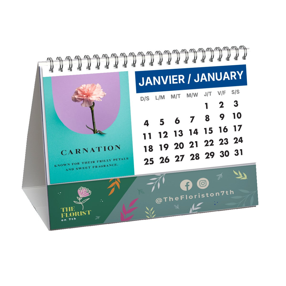 Paper Desk Flip Calendars - CUSTOM
