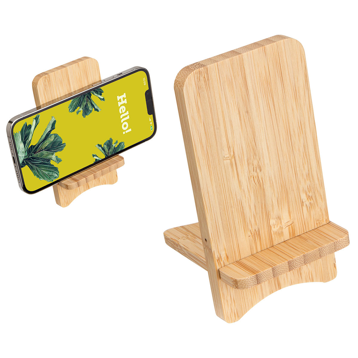 Bamboo Wireless Charger Portable Phone Stand