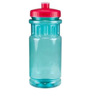 Translucent Aqua Blue/Translucent Red Lid Blank