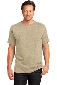 Heathered Latte Beige Blank Front Lifestyle View