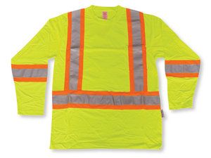 Poly Wicking Lime Green Long Sleeve Shirt
