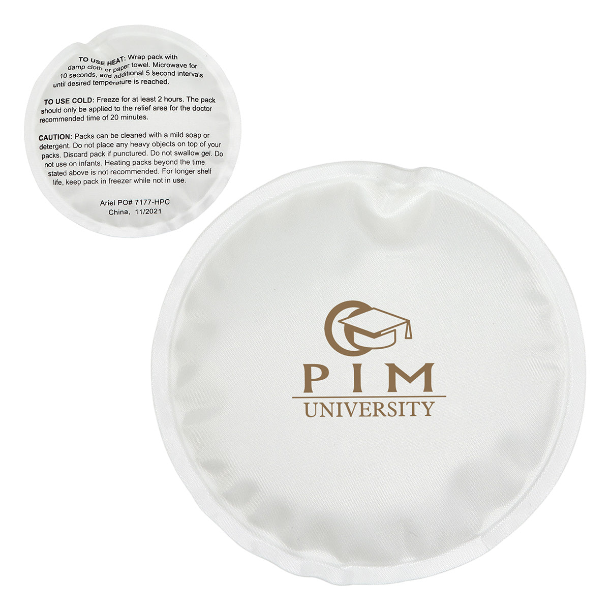 Round Nylon-Covered Hot/Cold Pack