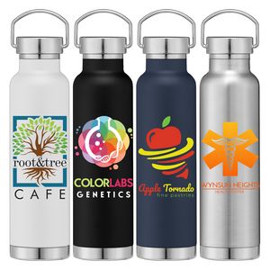 Apollo - 23 oz. Double Wall Stainless Steel Water Bottle with Lid - ColorJet
