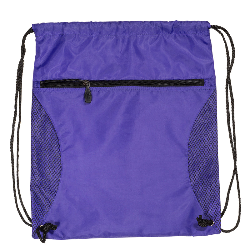 Mesh Accent Drawstring Backpack