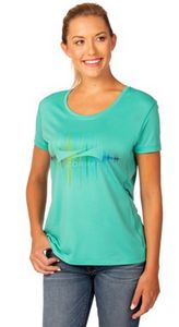 Zorrel® Ladies' Brazil Syntrel™ Short Sleeve Popcorn Knit Tee Shirt
