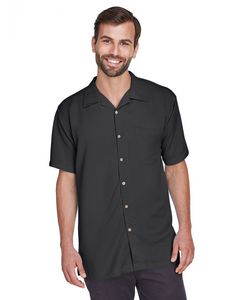 Harriton Men's Bahama Cord Camp Shirt