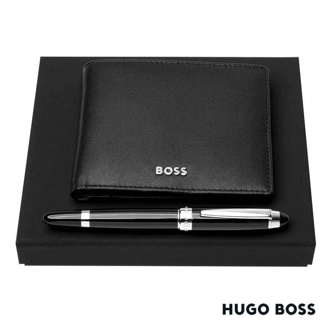 Hugo Boss® Rollerball Pen & Wallet Set