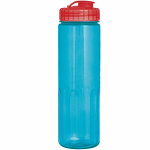 Translucent Aqua Blue/Translucent Red Lid Blank