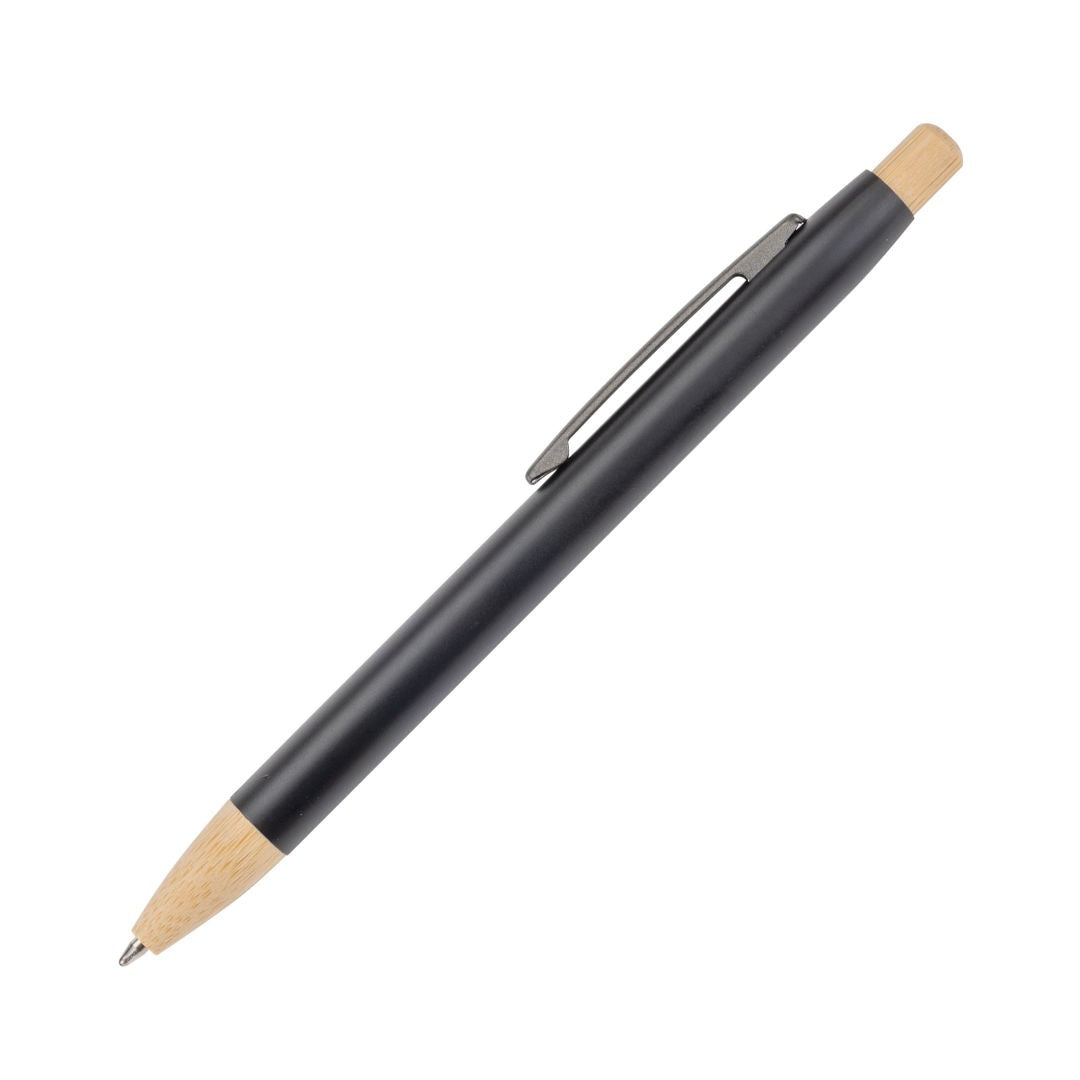 Charon Aluminum Ballpoint Pen w/Bamboo Clicker & Tip