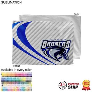 24 Hr Express Ship - Microfiber Dri-Lite Terry Rally, Sports, Skate Towel, 12x18 Sublimated
