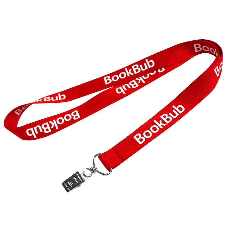 1/2" Polyester Lanyards With Bulldog Clip